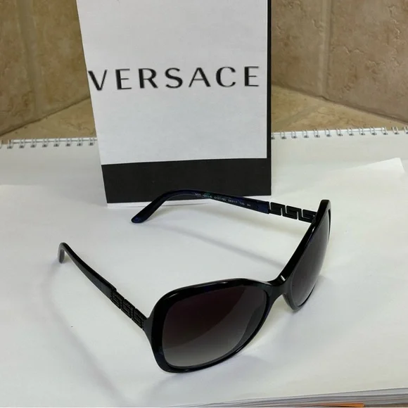 New Versace MOD4271-B 5127/8G Marbled Black/Green Sunglasses